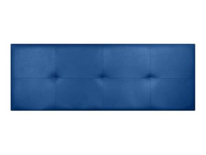 Matris Kopfteil mit Bezug aus Wiener Kunstleder, schlichtes Design, leicht und einfach aufzuhängen, Blau, 190 x 50 x 5 cm, Bett 180 cm