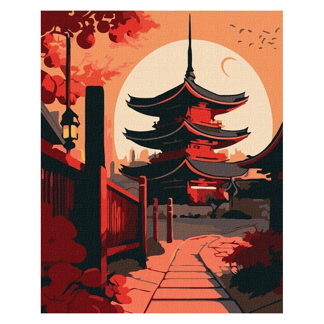 Ideyka Malen nach Zahlen - Landschaft des Ostens 40 x 50 cm (KHO5109)