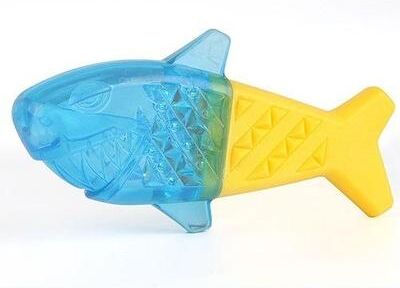 United Dog Chew Toy Cooling TPR Dog Toy For Teeth Cleaning And Interactive Play Small Fish