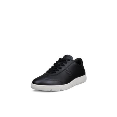 Sneaker ECCO "ECCO BELLA 2", Damen, Gr. 40, Textil, schwarz, Leder, Schuhe Sneaker, Schnürschuh, Halbschuh, Freizeitsneaker in edler Optik