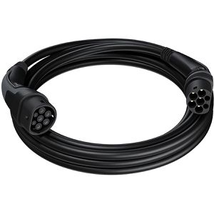 go-e Elektroauto-Ladekabel Black Edition, IP55, 7,5 m, Typ 2 zu Typ 2, 3-phasig, 32 A, 22 kW