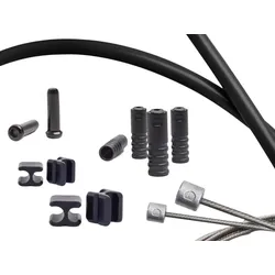 CAPGO Schaltzug Set Blue Line | SRAM / Shimano MTB & Road | schwarz