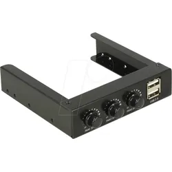 DELOCK 62714 - Frontpanel, 3.5", 2 x USB 2.0, Lüftersteuerung