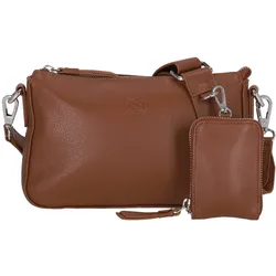 Sattlers & Co. Umhängetasche The Smooth Ponty Zip Bag with Pocket brown - 15