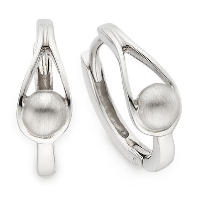 Paar Creolen FIRETTI "Schmuck, Geschenk, Creolen Silber rhodiniert", silberfarben, Ohrringe, Damen, 14mm, Silber 925 (Sterlingsilber)