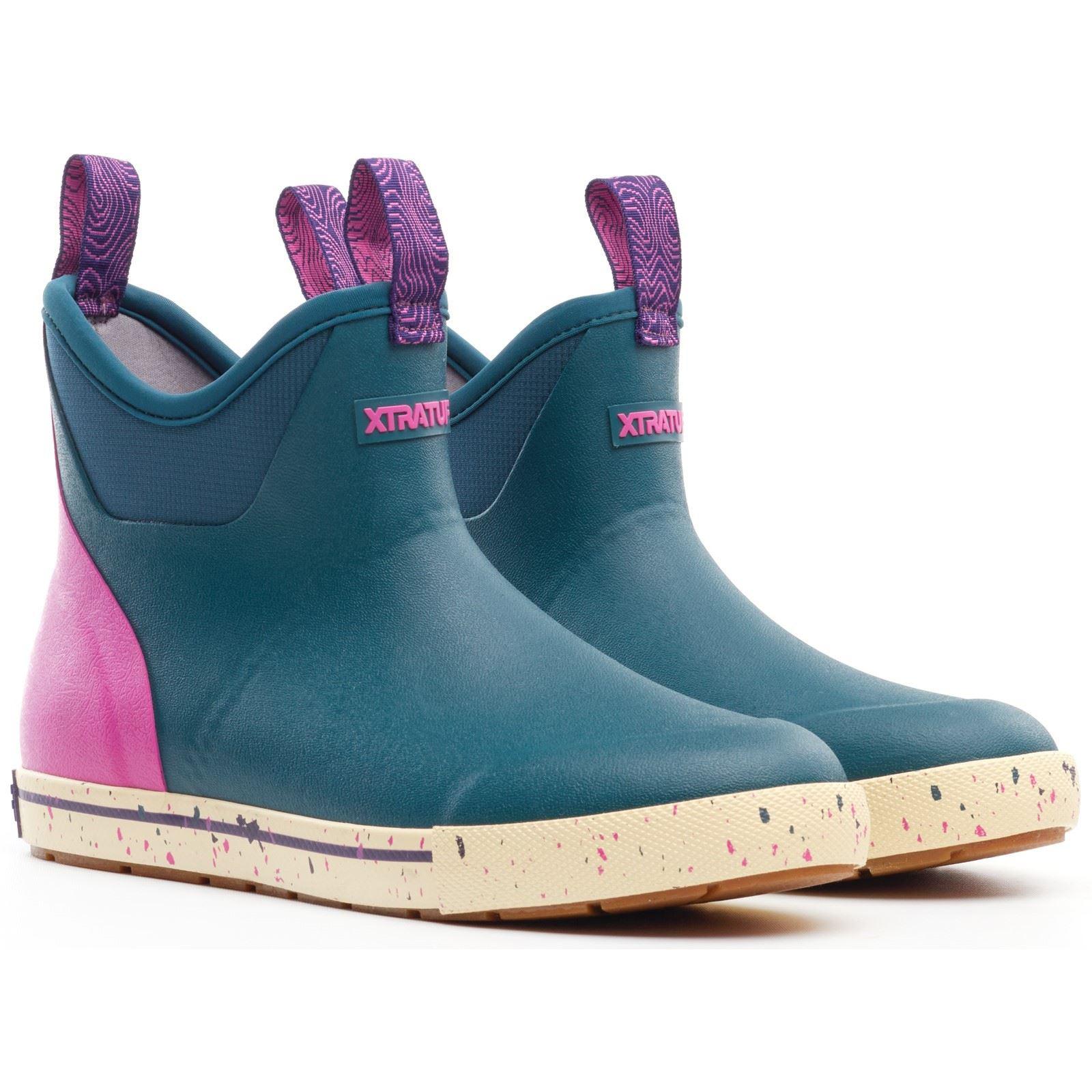 Xtratuf Knöchel Deck Camp Gummistiefel Damen Teal Wellingtonstiefel