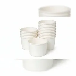 DeinPack 1000 Eisbecher weiß unbedruckt 350 ml rund