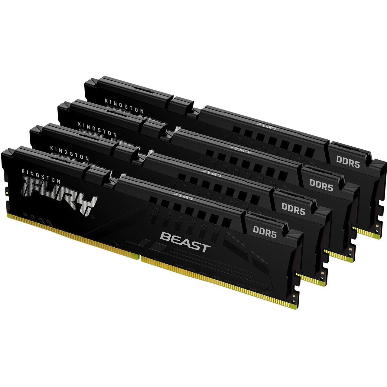 64GB Kingston FURY Beast schwarz DDR5-6000 DIMM CL40 Quad Kit