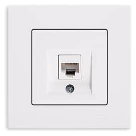 Gunsan Eqona Datenbuchse RJ45 CAT5 Internet Netzwerk Weiss (31793662)