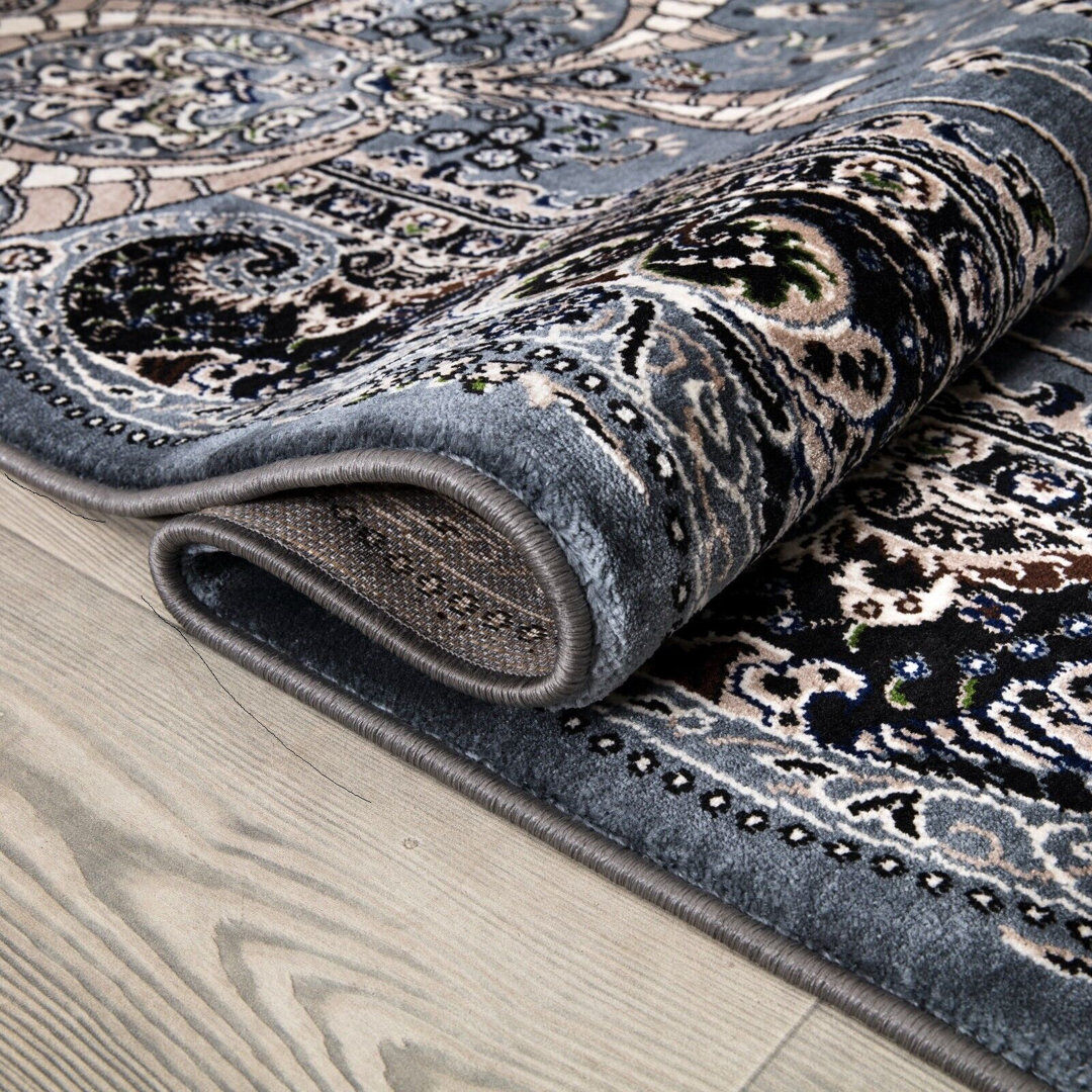 Latitude Vive Bendross Area Rug Gray Runner 80 x 300cm
