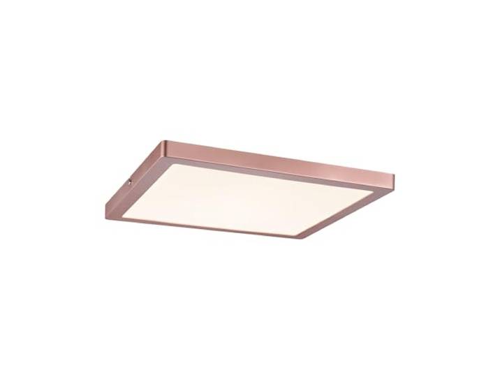 Paulmann Atria 70873 Plafonnier LED carré à intensité variable avec 1 ampoule 24 W Or rose 2700 K