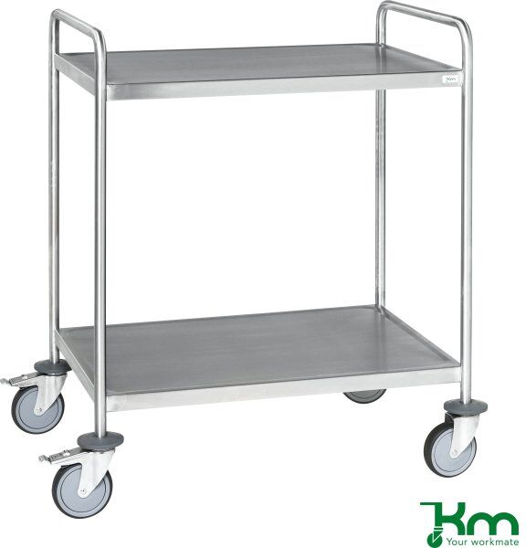 Kongamek Proffline Rustfrit Rullebord, 2 Hylder