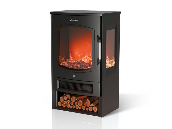 ELEKTROKAMIN 1800W schwarz - Flammenbild separat nutzbar