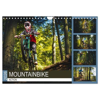 Mountainbike Action (Wandkalender 2026 DIN A4 quer), CALVENDO Monatskalender