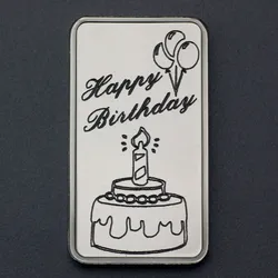 Silberbarren 1oz "Happy Birthday - Torte" ESG