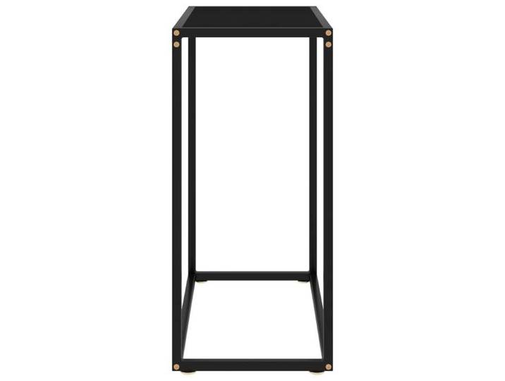 Table d'appoint Console Vidaxl Noir 60x35x75 cm Verre trempé T135