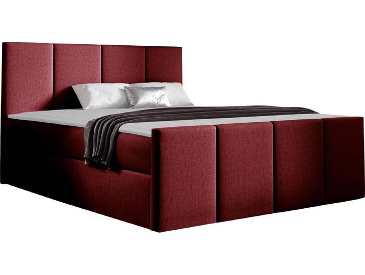 MIRJAN24 Boxspringbett Lars, Ehebett mit zwei Bettkästen, Doppelbett, Stilvoll Schlafzimmer (Kameleon 59, Größe: 180x200 cm)