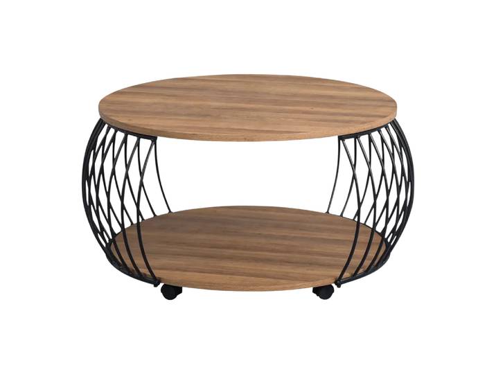 Klubtisch Peking 2, Johann Jakob, braun, Holzwerkstoff