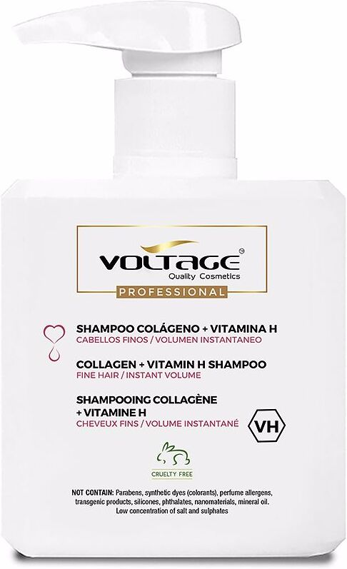 Voltage Cosmetics Colágeno + Vitamina H champú 500 ml