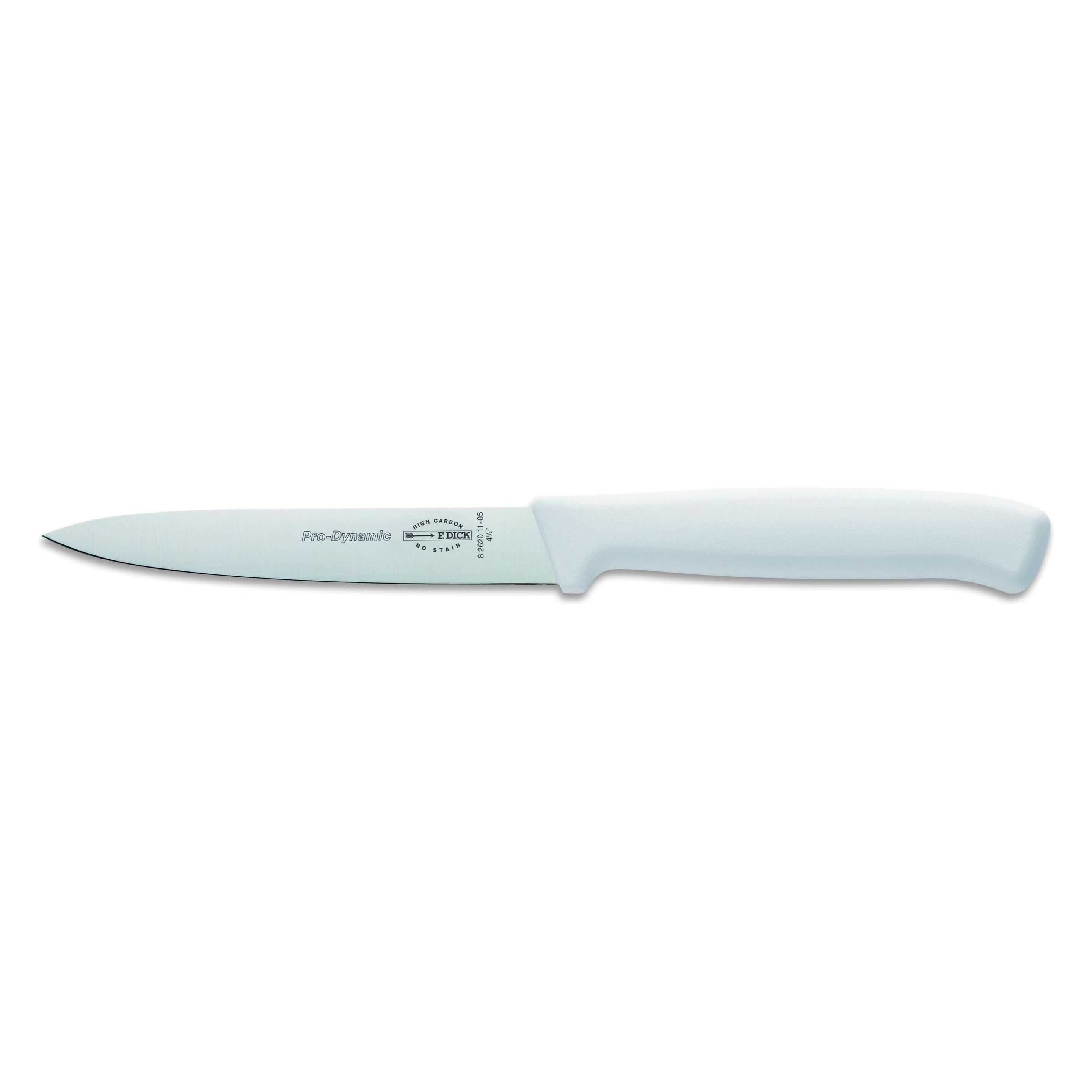 F. Dick ProDynamic Küchenmesser weiss 11 cm Kochmesser kleine Schneidaufgaben (11 cm, 1x) (ProDynamic)