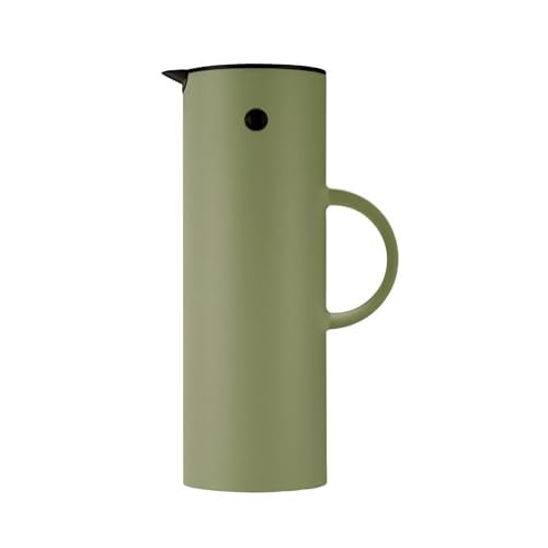 Stelton EM77 Thermoskan, 1 liter, kantelsluiting en schroefdeksel, warmhoudkan voor koffie en thee