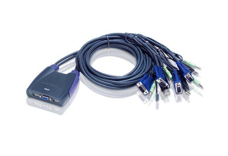 ATEN 4-Port-USB-VGA/Audio-Kabel-KVM-Switch