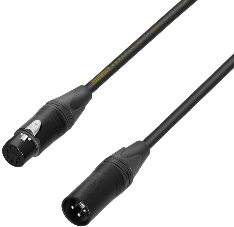 Adam Hall Cables 5 Star Dhm 0020 - Adapterkabel   Xlr 5-Pol Female X Xlr 3-Pol Male   0,2 M