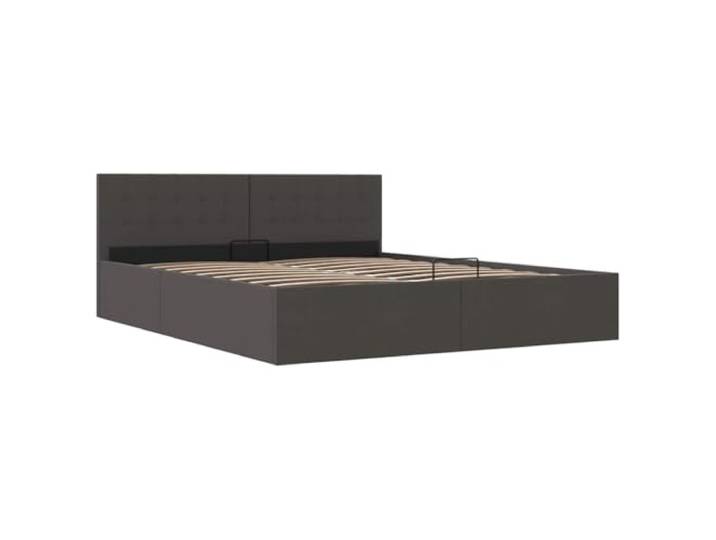 vidaXL Stauraumbett Hydraulisch Polsterbett Doppelbett Bett Schlafzimmerbett Stoffbett Bettrahmen Bettgestell mit Stauraum Dunkelgrau 160x200cm