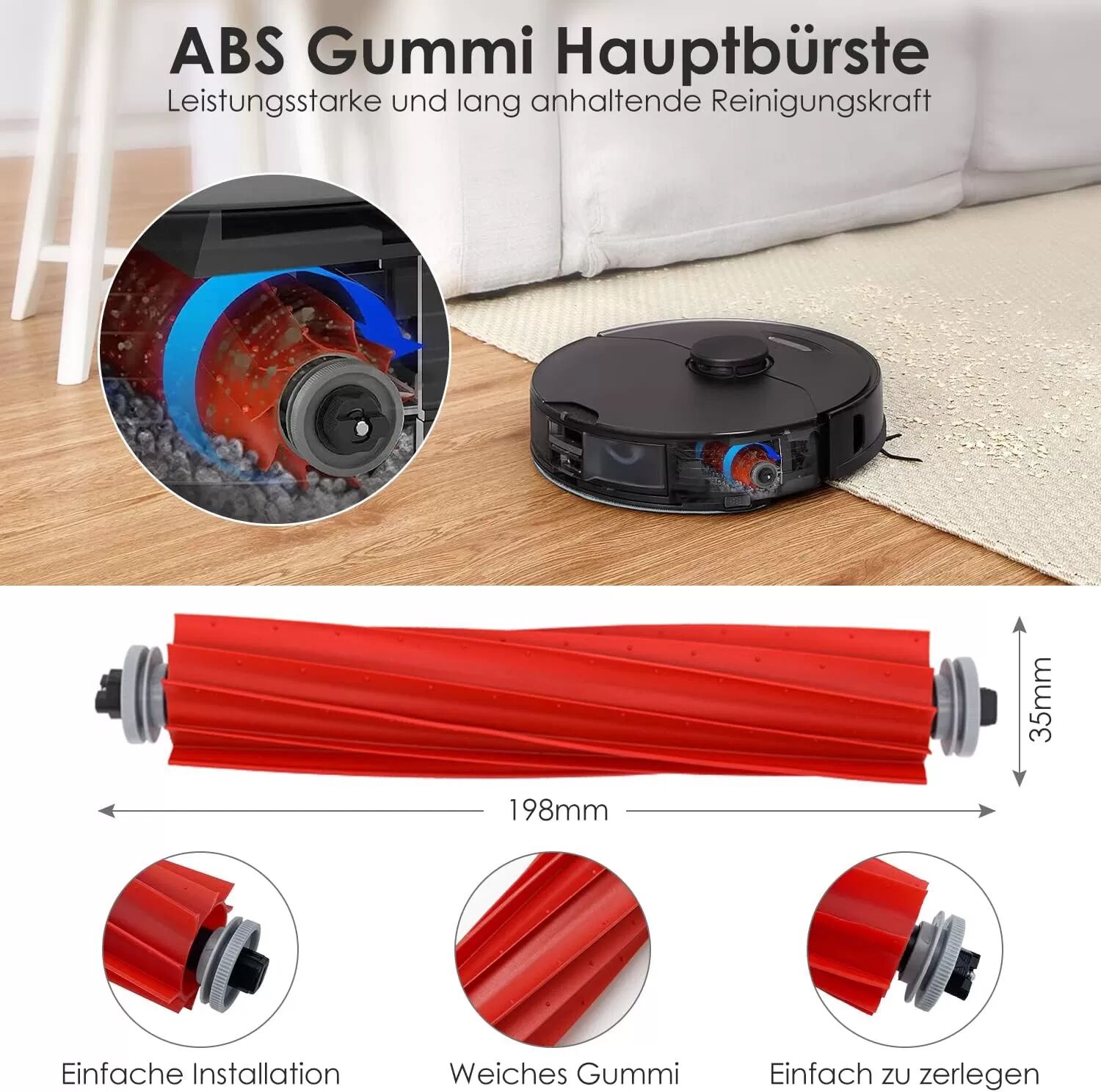 INF Ersatzteilset für Xiaomi Roborock S7 MaxV Ultra/S7 Pro Ultra