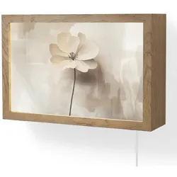 WANDLEUCHTE Blume - Beige - Farbe - Schatten 30x20 cm Wandlampe