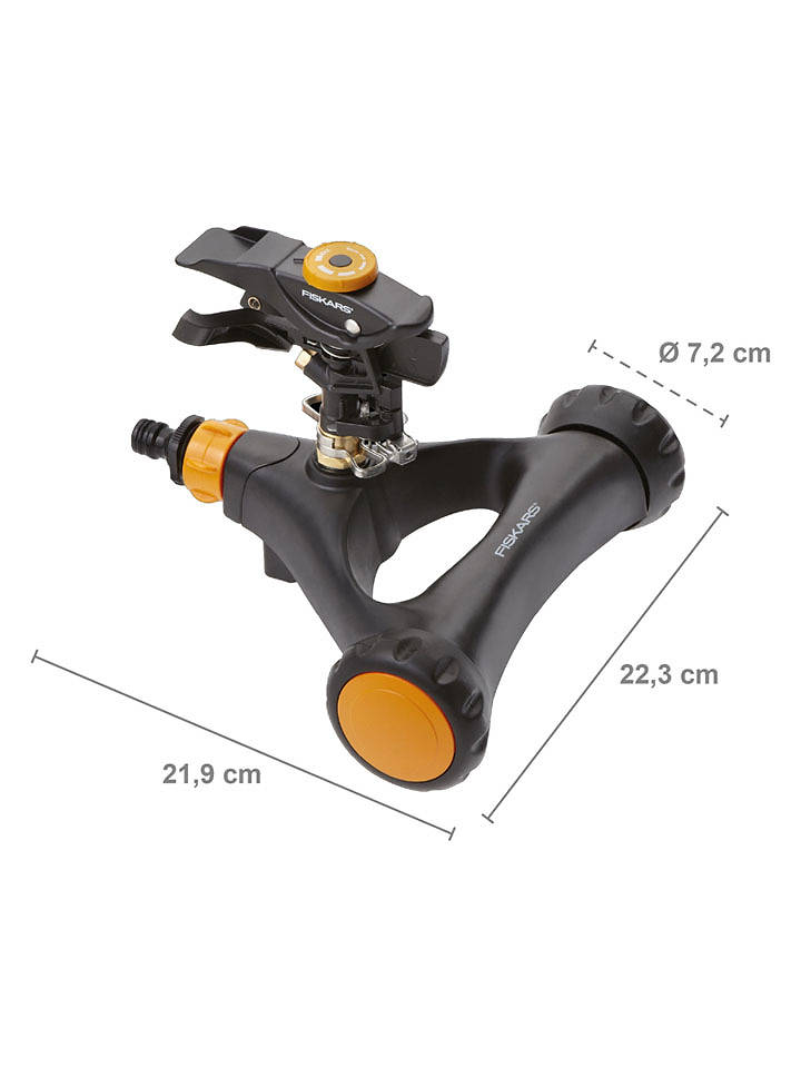 Fiskars Gartensprinkler "Impulse" in Schwarz/ Orange - onesize