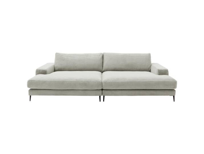 Dieter Knoll Bigsofa, Hellgrau, Metall, 2-Sitzer, Füllung: Federn, Kaltschaum, Vlies, 296x83x177 cm, Typenauswahl, Fußauswahl, Stoffauswahl, planbar, Hocker erhältlich, individuell planbar, Wohnzimmer, Sofas & Couches, Sofas, Bigsofas
