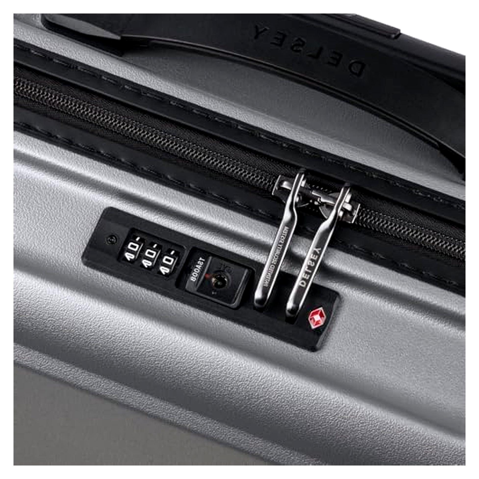 Trolley Koffer, silber, S Slim, Upright