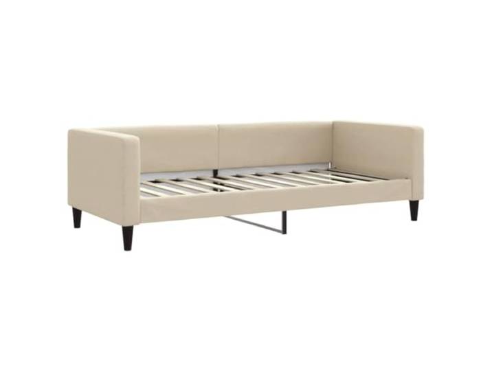vidaXL Tagesbett Creme 90x200 cm Stoff