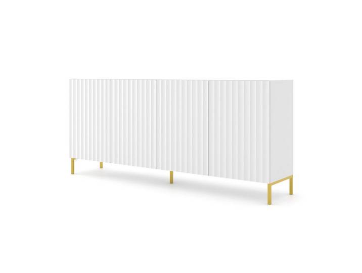KOMMODE Weiß, Gold 200/87/42