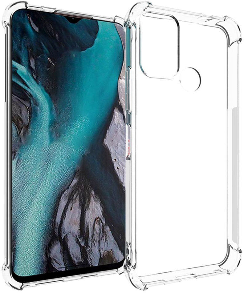 INCOVER Nokia C22 Shock-Proof Fleksibelt Plastik Bagside Cover - Gennemsigtig