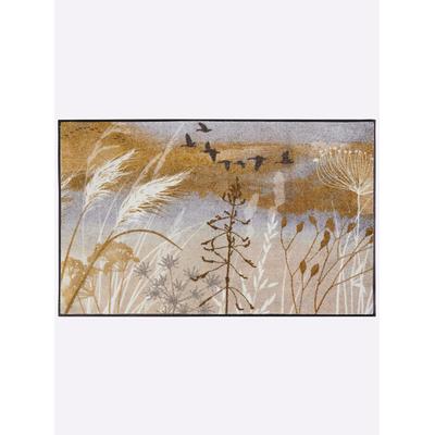 Fußmatte Gr. 5, beige (natur, grau), B:60cm H:7mm L:180cm, Kunstfaser, Polyamid, Teppiche, Fußmatte