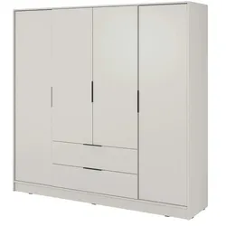 Drehtürenschrank 206 cm breit  ¦ beige ¦ Maße (cm): B: 206 H: 200