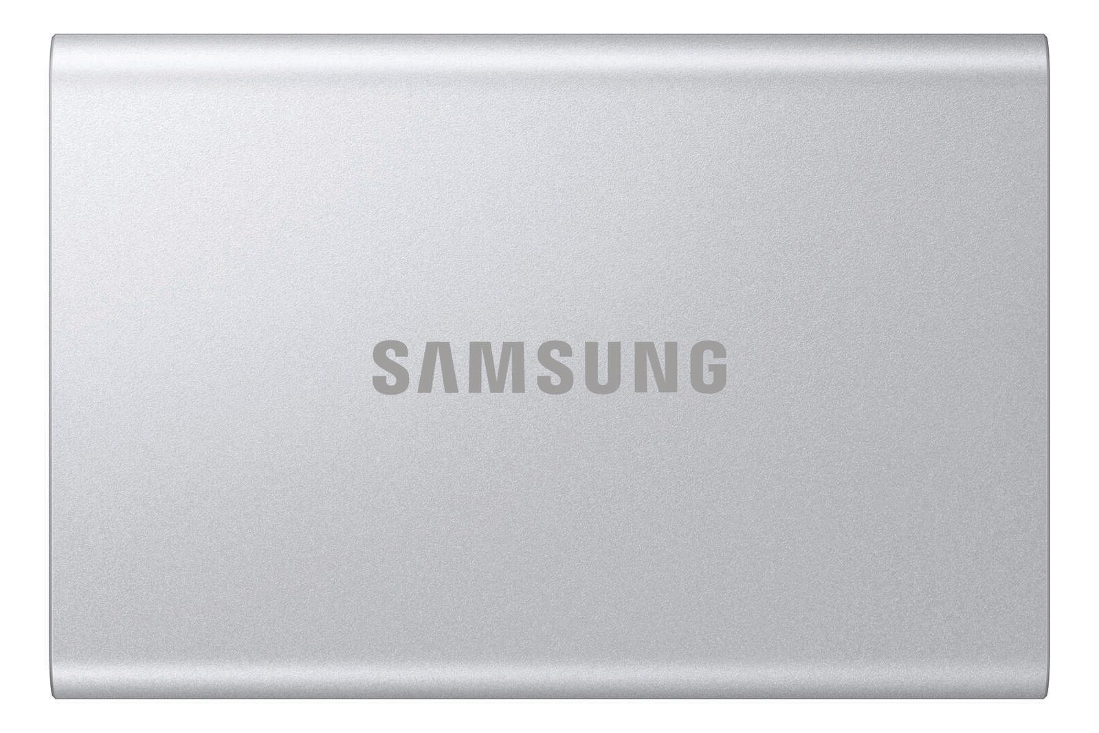 Samsung Portable SSD T7 Resurrected, 1 TB, USB 3.2 Gen.2, Metallic-Silber MU-PD1T0G/WW