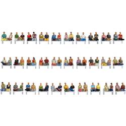 NOCH H0 Mega-Spar-Set sitzende Passagiere 0016072 Bemalt, Sitzend