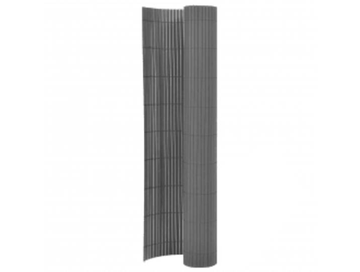 vidaXL Gartenzaun Doppelseitig 110x400 cm Grau