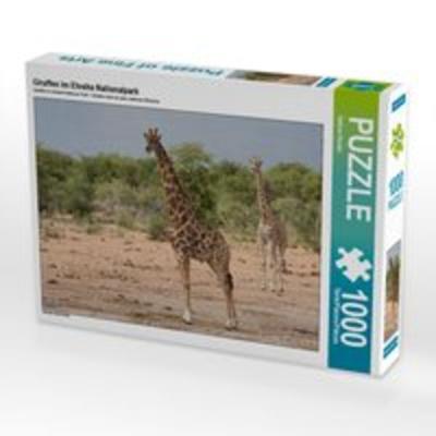 CALVENDO Puzzle Giraffen im Etosha Nationalpark 1000 Teile Lege-Größe 64 x 48 cm Foto-Puzzle Bild von Sabine Reuke