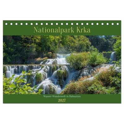 Nationalpark Krka - Wasser-Wunderwelt in Dalmatien (Tischkalender 2027 DIN A5 quer), CALVENDO Monatskalender