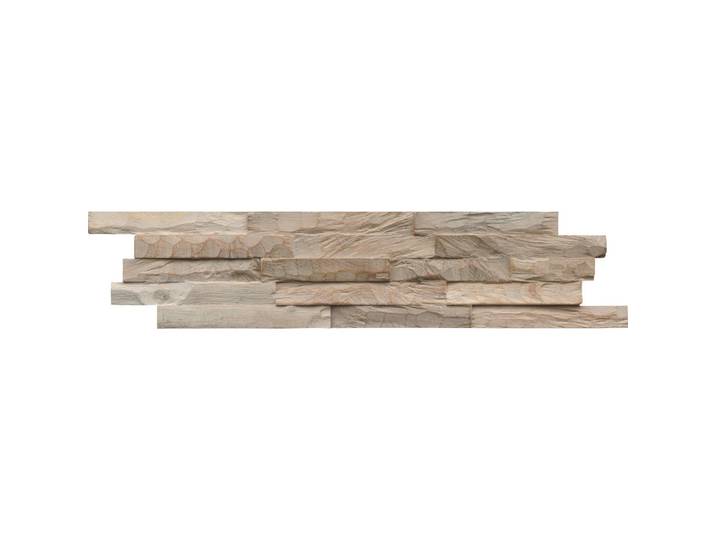 Wandverkleidung Teak Diamandwood, Graubraun, Holz, Teakholz, Holz, 15x2x61 cm, Tapeten & Wandverkleidungen, Wandverkleidung