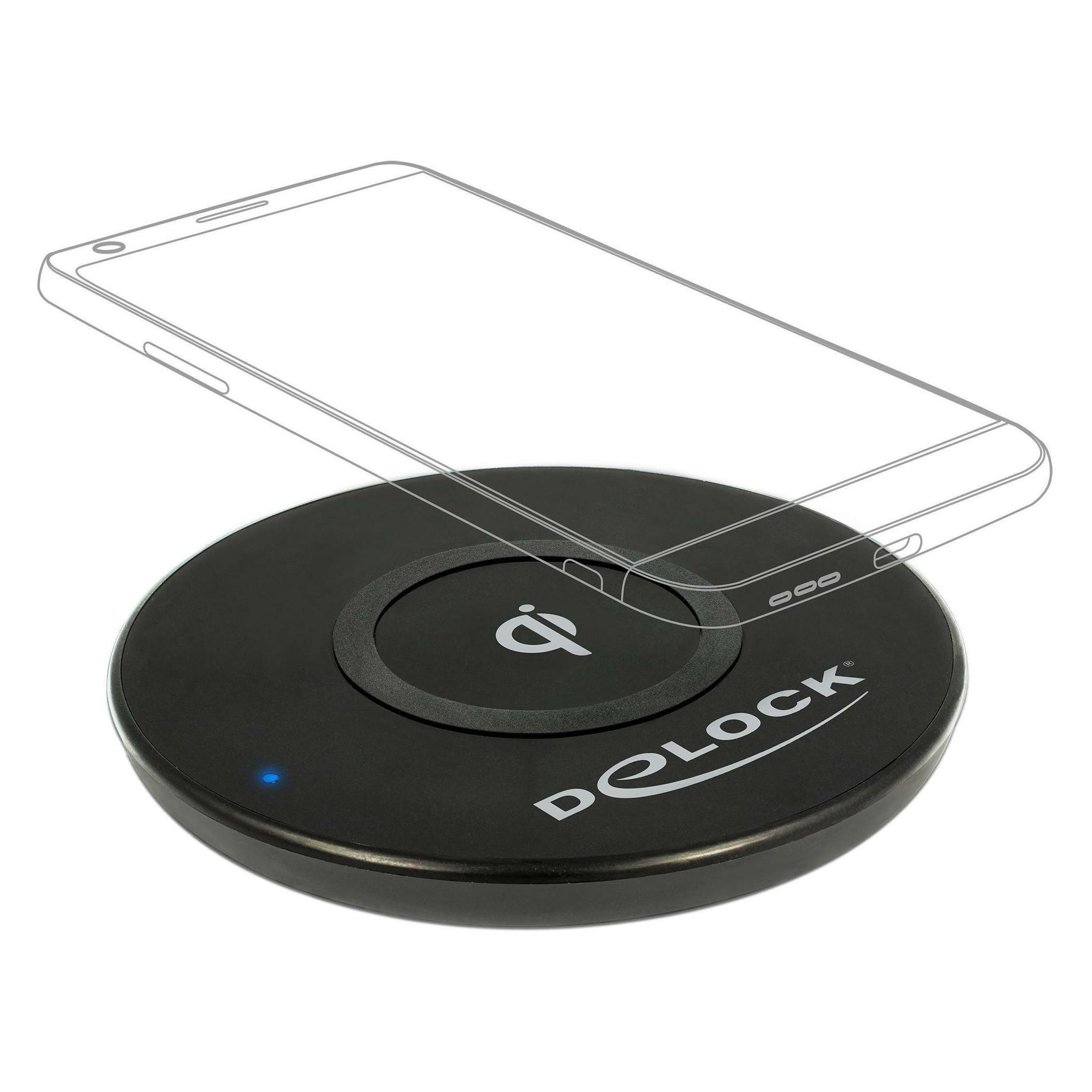 Delock Qi Fast Charger schwarz (10 W) (65917)