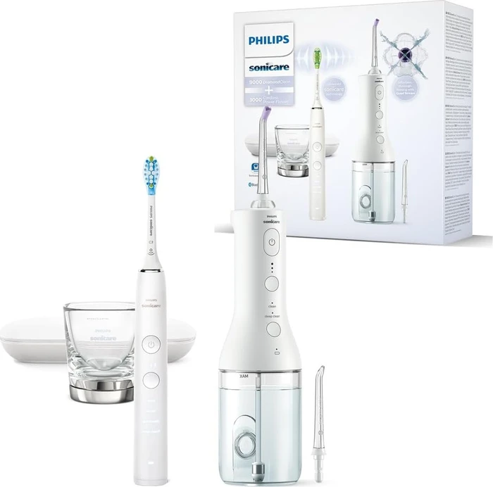 Philips Sonicare 9000 DiamondClean und Power Flosser HX3886/41