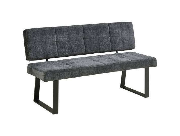 Sitzbank Dunkelgrau Magnus B: 140 cm
