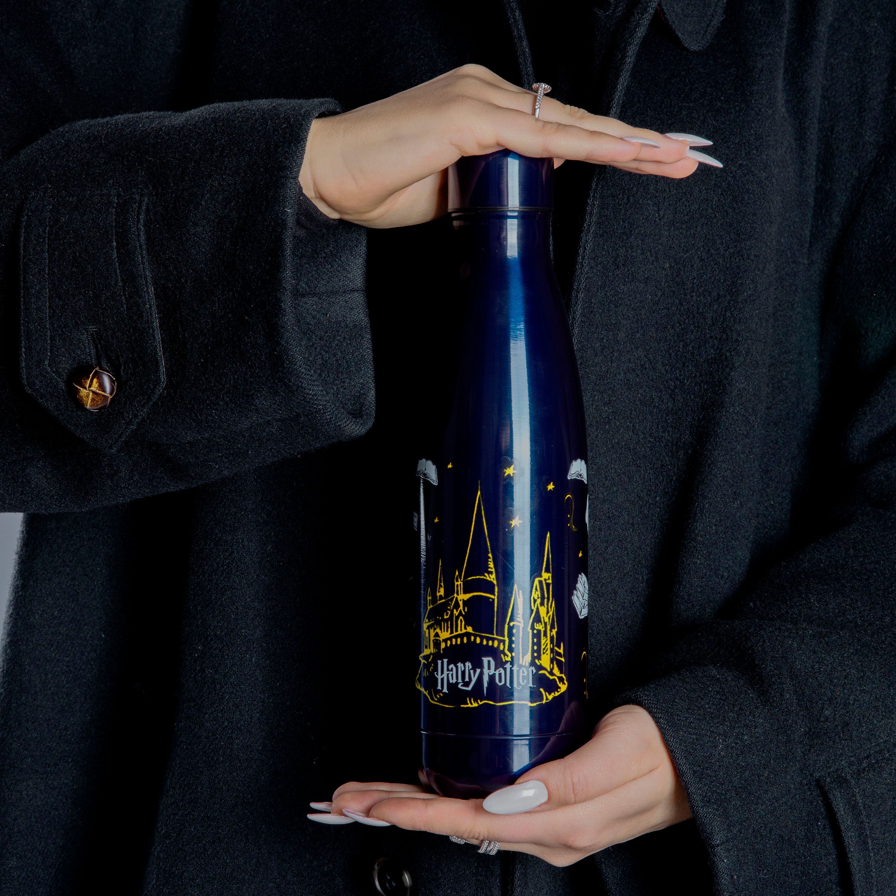 Isolierflasche SCOOLI "Harry Potter", Kinder, Gr. 450ml, bunt (harry potter), Edelstahl, Kunststoff, Trinkflaschen Isolierflasche harry potter 450ml
