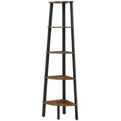 Eckleiterregal   ¦ braun ¦ Maße (cm): B: 52 H: 159