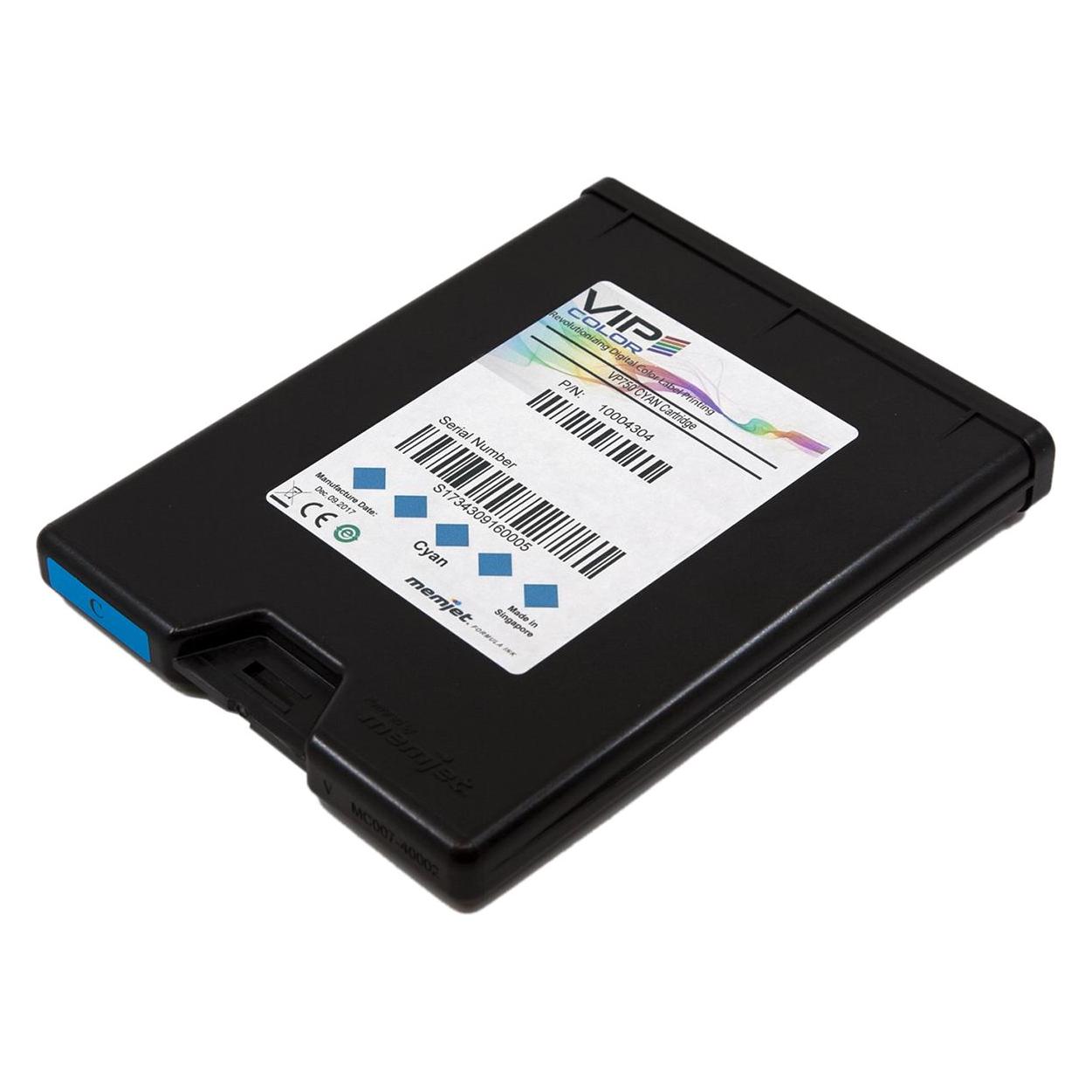 Brady VP750-C-PK, Tintenkartusche mit Inkjetfarbe, Cyan, für VP 750 Etikettendrucker (1 Pack mit 5 (VP750-C-CTR)